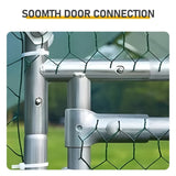 13.1x9.8x6.5ft Large Metal Chicken Coop with Run, Walk-in Poultry Cage with Waterproof Cover & Arc 87088586