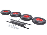 Solid Never Flat Tires All-Terrain Wheel Kit Replacement for Honda EU3000is Generator 47928350