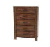 ZNTS Oak Finish 1pc Chest Of Drawers Wooden Texture 5x Drawers Storage Bedroom Furniture B011P244398