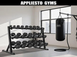 3-Tier Dumbbell Rack Stand Holds 5-50lb weights with a 1100 lb max capacity. Designed specifically T3772P352776