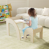 kids furniture set with 1 kids table and 1 chair White 51493923