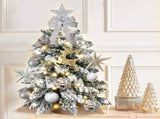 Exquisite Tree with LED Lights, 2ft Small Tabletop Mini White Artificial Xmas Tree with 96189902