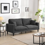 74" High Resilience three seater Sofa, Wooden Frame 3 Seat Sofa, Comfy,Modern Upholstered W2297P264467