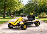 Pedal Go Kart for Kids 5-12 Years, Outdoor Ride on Toy with Adjustable Seat, Handbrake & 4 Non-Slip 93031562