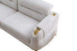 Zoe Modern style Sofa made with wood and Gold accents in Gray G150109334