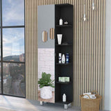 Los Angeles Linen Cabinet, Mirror, Five Shelves B128P148738