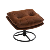 Accent chair TV Chair Living room Chair with Ottoman-BROWN W676P232279
