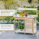 Garden Work BenchOpen Shelf Storage 86115949
