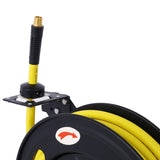 ZNTS Retractable Air Hose Reel, 1/2" Inch x 50' Ft Auto Rewind Hose-Reel, Heavy Duty Steel Air Hose Reel, W46566956