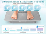 Gray Full Body Vibration Plate Exercise Machine, 10 Adjustable Speed Levels with Remote Control & 57549709
