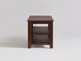 2-Tier Solid Wood Shoe Bench with Storage Shelves, Entryway Shoe Rack with Hallway Seating Bench, 35896682
