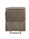 Light Brown Recliner with Pillow Top Arm B062P215436