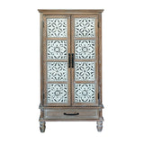 55.12'' Tall Tower Storage Cabinet - Rustic Wood Sideboard Pantry Cabinet - Versatile Buffet Cabinet W2295P246674