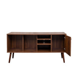 TV Stand Use in Living Room Furniture with 1 storage and 3 shelves Cabinet W331P247814