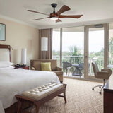 52 Inch Ceiling Fan with 22W LED Light and Remote Control 5 ABS Blades for Bedroom W934P229930