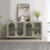 TV Stand 65 Inch TV, Wood TV Stand with Storage Cabinet & Adjustable Shelves, Media TV Console W1445139547