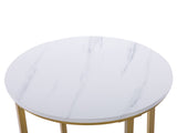 Marble Simple Round Side White 23409291