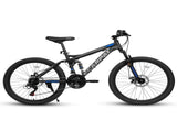 A2460 24 Inch Mountain Bike with Full Suspension, 21 Speed Shifter Lever with Gear Indicator, High W1856P501614