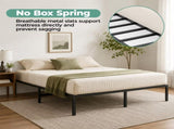 Metal Bed Frame 16 Inch Tall, Heavy Duty Sturdy Mattress Foundation, No Box Spring Needed, Easy to 06997612