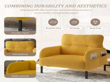 UNITED WE WIN corduroy fabric, comfortable monochrome single person wide seat chair, suitable for W1568P307260
