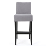 30-inch Fabric Barstool with Solid Wood Frame 74503.00FLGRY