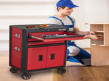 28 Inch 3-Drawer Rolling Tool Chest with Wheels, Steel Tool Cabinets with Drawers, Liners and W3037P309498