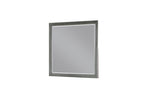 ZNTS Kenzo Modern Style Mirror Made with Wood in Gray B009139193