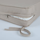 24x24 Inch Outdoor Deep Seat Cushion Set - Waterproof Fade-Resistant Patio Furniture Cushions with W419P290474