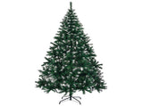 7 FT Snow Tipped Artificial Christmas Tree with DIY 150 Warm Lights, Remote Control, 1100 Branch 59563323