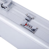 135*28*10cm Aluminum New Framed Locking Gun Pistol HandGun Lock Box Hard Storage Carry Case Silver 10867848