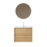 BRON 24" Bathroom Vanity Sink, Modern Wall-Mounted Floating Plywood Bathroom Storage Cabinet W2615P264552