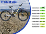 A2670 26 Inch Mountain Bike with 21-Speeds & Full Suspension Steel Frame, Alloy Rims, Disc Brakes W1856P471614