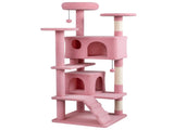 52" Tall Cat Tree Tower with Perches & Condos, Multi-Cat Playground with Scratching Posts 19857403