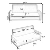 Multi-functional storage comfortable double sofa,Suitable for living room, apartment, home office W1658P225268