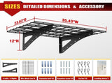 23.6*35.4 Inch Wall Mounted Wall Shelf for Garage Heavy Duty Wall Shelf, Supermarket Storage Shelf, 96368374