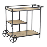 ZNTS 32.3x15.7x26.8" Shelf With Wheel W2078P180762