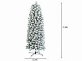 7.5ft Pencil Flocking Christmas Tree 69444721