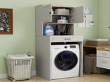 Over the Washer, Dryer and Robot Vacuum Storage Cabinet suitable for Compact Washing Machines, W1120P327070