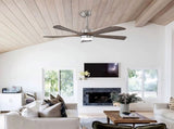 42" 5PCS Solid Wood Blades Ceiling Fan with Lights Remote Control,Quiet DC Motor 3 Blade Ceiling W3596P460832
