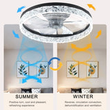 ZNTS Ceiling Fan with Lights Dimmable LED W1340103787