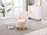 Velvet Swivel Barrel Chair, Swivel Accent Chairs Armchair for Living Room, Reading Chairs for W1361116868