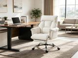 Reclining Executive Office Chair with Footrest, High Back Computer Chair with Headrest & Adjustable 29668502