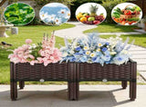 Raised Garden Bed Planter Box, 3 Size Options Self-Watering Elevated Garden Bed, Lightweight PP 01471420