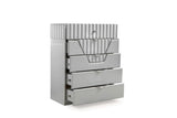 ZNTS Modern Style 5-Drawer Chest Made with Wood in Gray B009P155263