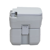 ZNTS Portable Toilet With 5.3 Gallon Waste Tank and Carry Bag, Porta Potty for RV Boat Camping, Gray W2181P148123