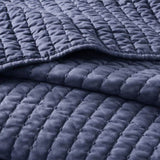 3 Piece Quilt Set Navy King/Cal King B035129035