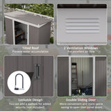 Outdoor Garden Storage Shed Tool House 60072441