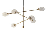Cyrus 6-Globe Light Architectural Metal Chandelier B03596548