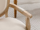 French Style Solid Wood Dining Chair,Set of 2,Cream W1622123549
