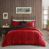 King Plush to Sherpa Down Alternative Comforter Set B035100472